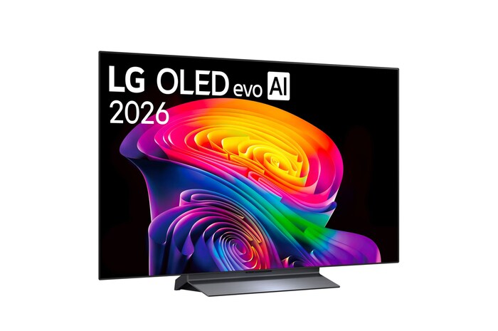 Foto inclinata TV OLED48C65LA 2026